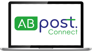 PC avec logo ABpost Connect